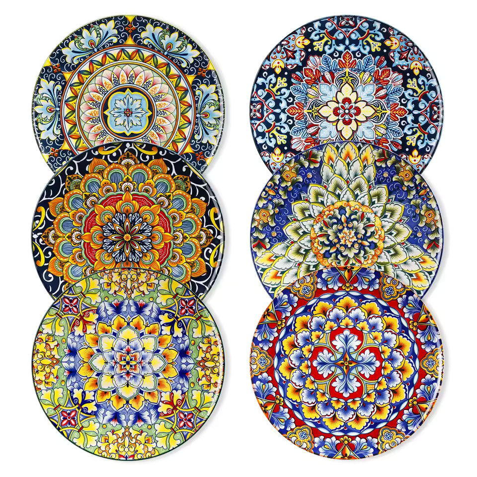 Moroa Majolica 12-piece plate set