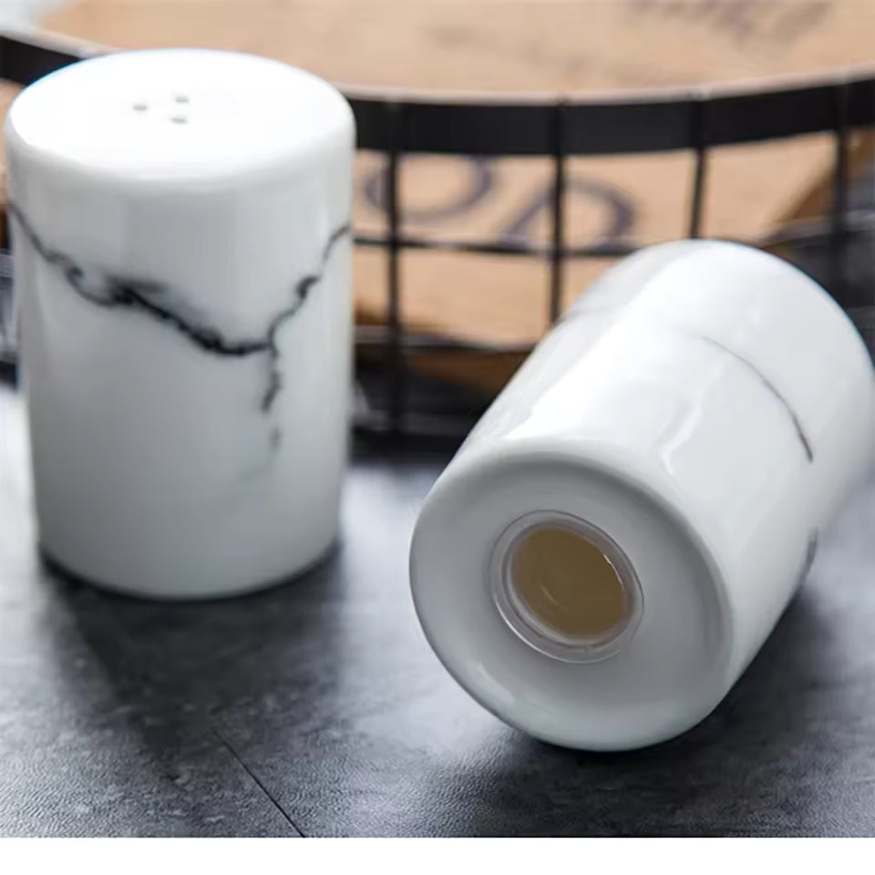Moroa Marble Salt & Pepper Jar