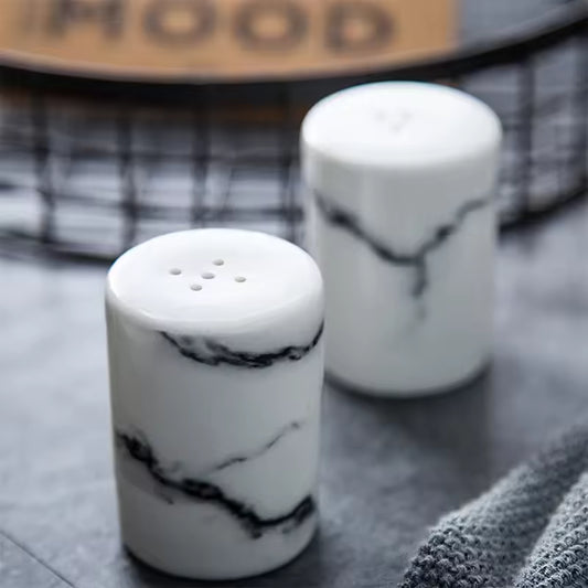 Moroa Marble Salt & Pepper Jar