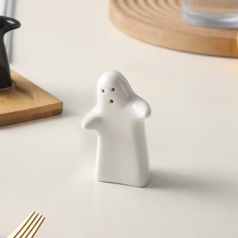 "Sweet Embrace" Vintage Ceramic Salt & Pepper Cruet Set- 3-Piece