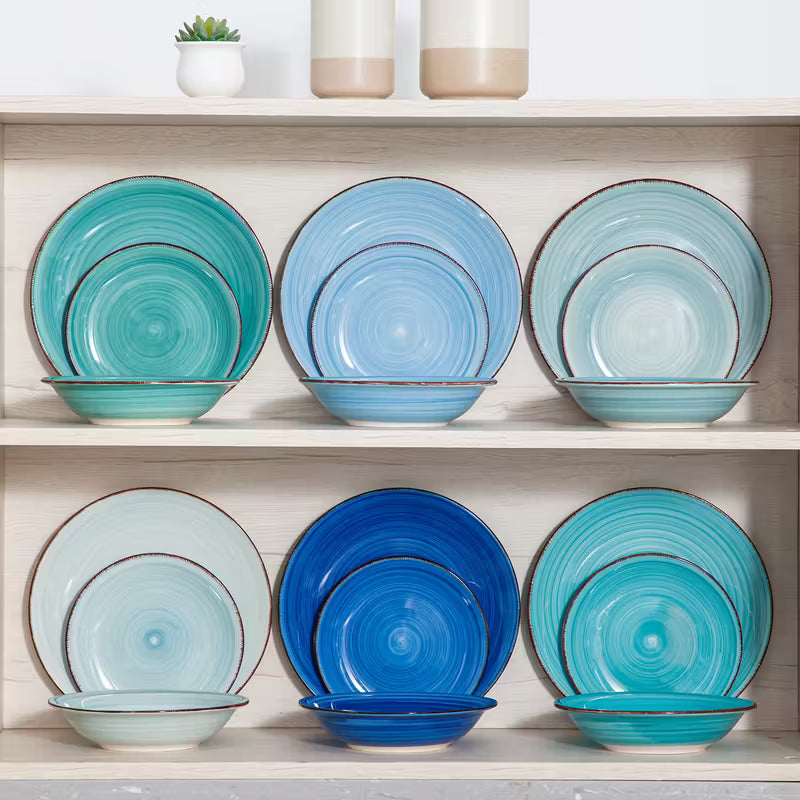 Ocean Mirage 18-Piece Dinner Set