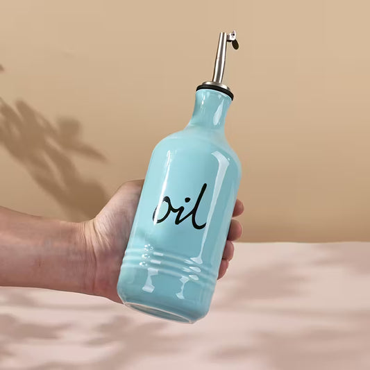 Premium Colorful Ceramic Olive Oil Cruet