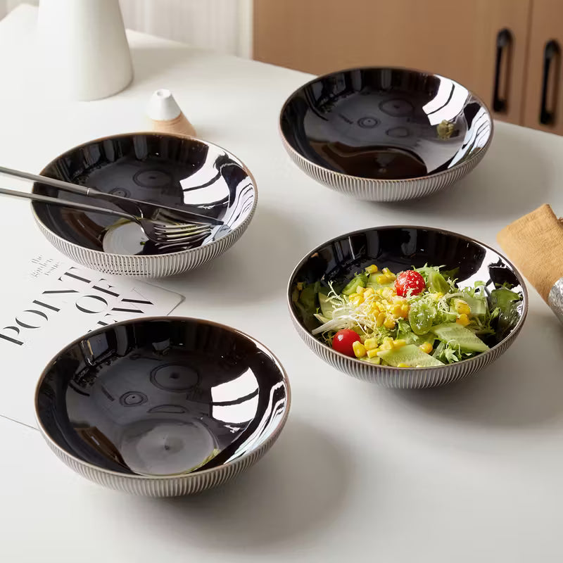 Moroa Noirline 4-Piece Bowl Set