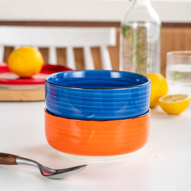 Colorful Stoneware Dinnerware Set (12pcs)